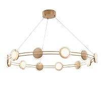 Люстра подвесная LED Yo-yo 4334-12P Favourite прозрачная на 12 ламп, основание золотое в стиле современный кольца Люстра подвесная LED Yo-yo 4334-12P Favourite прозрачная на 12 ламп, основание золотое в стиле современный кольца